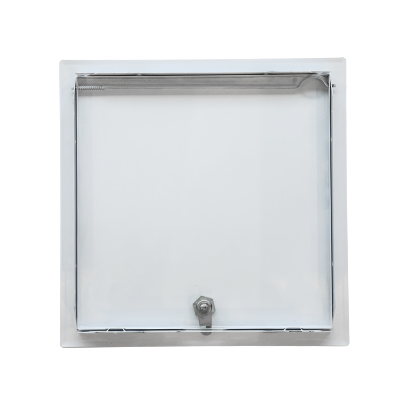 Painel de acesso em aço SS-AP210 com fechadura com chave Painel de acesso em aço SS-AP210 com fechadura com chave